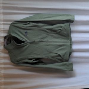 Green North Face Fleece Zip Up